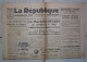 JOURNAL LA REPUBLIQUE DU CENTRE - MERCREDI  30 AVRIL 1941  -  COMPLET Sans DECHIRURE - - General Issues