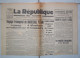 JOURNAL LA REPUBLIQUE DU CENTRE -  SAMEDI  3  MAI 1941  -  COMPLET Sans DECHIRURE - - Informaciones Generales
