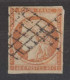 Yvert N° 5 - Type Ceres  40 Centimes Orange - Obliteration Grille  - Signe Calves - 1849-1850 Ceres