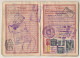 Delcampe - FRANCE / MAROC - Passeport 500 Francs 1948/1957 - Vannes, Renouvelé à Khénifra - Nombreux Visas Et Fiscaux Espagnols - Unclassified
