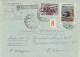 Russia USSR Estonia 1952 TALLINN To ZÜRICH Registered Cover, Ex Miskin (ai71) - Storia Postale