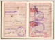 Delcampe - FRANCE - Passeport 20 Francs 1936/1939 Paris - Fiscaux Renouvellement 20 Francs Et 38 Francs - Pas Valable Pour Espagne. - Unclassified