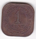 Malaisie 1 Cent 1943,  George VI, Petit Module. En Bronze , KM# 6, En Sup - Malasia
