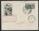 Enveloppe Illustrée Premier Jour Avec N° 923 PREMIER TRANSPORT POSTAL PAR HELICOPTERE STRASBOURG-LUXEMBOURG - 1950-1959