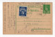 1949. YUGOSLAVIA,MONTENEGRO,TITOGRAD,2 DIN POSTAGE DUE IN BELGRADE,2 DIN STATIONERY CARD,USED - Impuestos