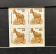 India 2000 Error 9th Definitives Series 50p ANIMALS Nilgiri Tahr Block Of 4 Error "IMPERF / NO PERF" MNH As Per Scan - Abarten Und Kuriositäten