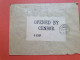 GB - Perforé Sur Enveloppe Commerciale De Bradford Pour La Suisse En 1917 Avec Contrôle Postal - Réf 997 - Perfins