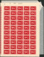 Delcampe - Série Dite BODOVAN Soit N°728/736** Neuf Sans Charnières (MNH) En Feuille De 100 Timbres Pliés En Deux + Protection. - 1931-1950