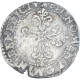 Monnaie, France, Henri III, 1/2 Franc Au Col Plat, 1589, Bordeaux, TB+, Argent - 1574-1589 Henri III