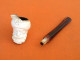 Delcampe - Pipe Ancienne " écume De Mer "  Tête De Sultan Sculptée - Meerschaum Pipes