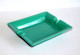 JOLI ANCIEN GRAND CENDRIER VINTAGE En FAIENCE VERT EMERAUDE VERNIS 19x15,5x3,5cm / OBJET DU FUMEUR TABAC (1505.11) - Porzellan