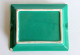 Delcampe - JOLI ANCIEN GRAND CENDRIER VINTAGE En FAIENCE VERT EMERAUDE VERNIS 19x15,5x3,5cm / OBJET DU FUMEUR TABAC (1505.11) - Porzellan