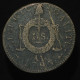 France, 1 Sol, 1793 AN II, AA - Metz, Cuivre (Copper), B (VG), G.19 - 1792-1975 Convenzione Nazionale