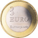 Slovénie, 3 Euro, 2013, 1713 VELIKI TOLMONSKI PUNT, SUP+, Bimétallique - Slovénie