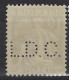 PERFIN / PERFO " L.D.C. " CERES Nr. 337 TYPO Voorafgestempeld Nr. 266 A  ANTWERPEN 1933 ; Staat Zie 2 Scans ! LOT 206 - Typo Precancels 1932-36 (Ceres And Mercurius)