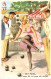 HUMOUR - Une Belle Blonde Au Club De Pétanque - Carte Postale Ancienne - Humour