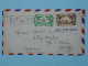 BT15  ET. OCEANIE BELLE LETTRE 1948  PAPEETE A ST DENIS FRANCE +SURCHARGE   +AFF. PLAISANT +++ - Cartas & Documentos