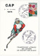 FRANCE - Carte Philatélique - Championnat De France Juniors Hockey Sur Glace - 23/4/1973 GAP - Cachets Commémoratifs