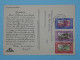 BT15 WALLIS ET FUTUNA  BELLE  CARTE  1949  SURCHARGE HEXAGONAL MATA UTU  A GAP   ++AFF. PLAISANT +++ - Brieven En Documenten