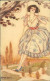 MAUZAN SIGNED 1910s  POSTCARD - WOMAN & SWING - N. 247/5 - FRANCOBOLLO CON SOVRASTAMPA VENEZIA GIULIA  (4509) - Mauzan, L.A.