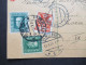 CSSR 1926 Ganzsache Mit 3x ZuF Prag - Wien Verwendung Als Rohrpost / Express Mit Stempel Telegrafenamt Wien 1 - Cartas & Documentos