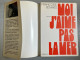 2 Livres De Françoise Xenakis =  Moi, J’aime Pas La Mer (Balland-1972-bon état) & Le Temps Usé (Balland-1976-bon état Gé - Lots De Plusieurs Livres