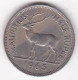 Ile Maurice 1/2 Rupee 1965,  Elizabeth II. En Cupronickel, KM# 37 - Mauricio