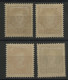 MONACO N° 115 à 118 Neufs * (MH) Cote 67 € 10ème Anniversaire De L'Avènement Du Prince. - Unused Stamps