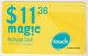 LEBANON - Mag!c , MTC Touch Recharge Card 11.36$, Exp.date 08/04/15, Used - Lebanon