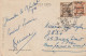 EGYPTE.  E.E.F. (Egyptian Expedition French): 1 Brun + 3 Orange (milliemes) Postage S / Cpa JERUSALEM. Mosquée El - Aksa - 1915-1921 Protettorato Britannico