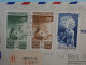 C  ETAB. OCEANIE  BELLE LETTRE  RARE 1947   PAPEETE A NEW YORK USA + BLOC DE 8 TP +AFF. PLAISANT+ - Storia Postale