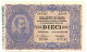 10 LIRE BIGLIETTO DI STATO EFFIGE UMBERTO I 19/05/1923 FDS-/FDS - Regno D'Italia - Altri