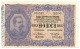 10 LIRE BIGLIETTO DI STATO EFFIGE UMBERTO I 19/05/1923 SUP+ - Andere