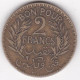 Protectorat Français Bon Pour 2 Francs 1924 / 1347,  En Bronze Aluminium, Lec# 293 - Tunisie