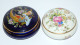 Delcampe - -2 ANCIENNES BOITES BONBONNIERES PORCELAINE LIMOGES BLANCHE & BLEU De FOUR    E - Limoges (FRA)