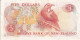 BILLETE DE NUEVA ZELANDA DE 5 DOLLARS DEL AÑO 1985  (BIRD-PAJARO) (BANKNOTE) - Nueva Zelandía