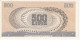 BILLETE DE ITALIA DE 500 LIRAS DEL AÑO 1966 SIN CIRCULAR (UNC)  (BANKNOTE) MEDUSA - 500 Liras