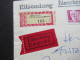 1977 Aufbau Der DDR MiF Eilsendung Einschreiben 4034 Halle Nach Dresden / Bahnpost Leipzig - Riesa - Dresden Zug 00979 - Lettres & Documents