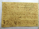 1722 Blason Cachet HVIT Denis ... Parchemin Manuscrit 18é Siècle - Connaissement - Manuscrits