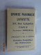 CALENDRIER  1934 FILLETTE BOUQUET FLEURS 1 ER JANVIER  PUBLICITE GRANDE PHARMACIE  LAFAYETTE PARIS - Petit Format : 1921-40