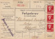 Norway Parcel Freight Bill Paketkarte Bulletin D'Expedition Følgebrev SKIEN 1946 ØYFJELL Telemark 3-Stripe Lion Löwe Arm - Briefe U. Dokumente