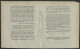 1793 DECRET CONVENTION NATIONALE RELATIVE A LA MISE EN ETAT D'ARRESTATION D'ANCIENS MEMBRES (DEPUTES ET MINISTRES) - Decretos & Leyes