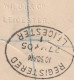 Grande-Bretagne 1905. Entier Postal Enveloppe Recommandée. Leicester à Bonn. Machines Pour La Bonneterie Wildt & Co - Textile