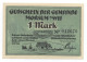 Notgeld Morsum A Sylt 1 Mark Gutschein Der Gemeinde 1921 - Collezioni