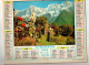 Almanach Des P.T.T. 1976 La Plage Tranquille Et Les Alpes Au Printemps - Complet Région Nord - Big : 1971-80