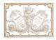 Carte Porcelaine, Porseleinkaart, Café Des Mille Colonnes à Bruxelles, Calendrier 1860, Dim:142 X105mm - Porcelaine