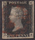 1840 Great Britain Black Penny IMPERF (OH) MLH SG #1 - Used Stamps