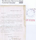 Ireland Down 1836 Printed Election Letter To Dublin With Blue HILLSBORO Udc And Red POST PAID. Of Hillsborough - Prephilately