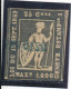Switzerland Canton Geneve Fiscal Stamp - Suisse Timbre Fiscal Canton De Genève 25 Centimes Pour 1000 F - 1843-1852 Federale & Kantonnale Postzegels