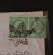 BT19 FRANCE  BELLE LETTRE  1868 ETOILE DE PARIS N°15  A ROSEY  +PAIRE DE 5C +AFFR  INTERESSANT++ - 1862 Napoléon III.